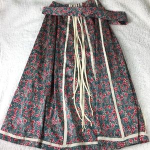 Vintage Chessa Davis Floral Maxi Skirt Size MEDIUM